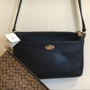 Coach handbag and clutch